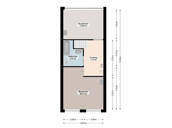 Floorplan - Turkooisstraat 34, 9743 KZ Groningen